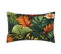 Waterproof Outdoor Cushion Covers - Tropical 30cm X 50cm Set of 2, Vintage Garden Throw Pillow Covers, Decorative Pillows for Car Patio Home Decor 12x20 Inch, Z408