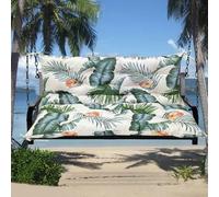 Waterproof Outdoor Cushion for 3-Seater Hollywood Swing Garden Bench Pad with Backrest Dark Blue 100x100x10cm Ideal for Patio Furniture & Comfortable