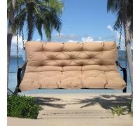 Waterproof Outdoor Cushion for 3-Seater Hollywood Swing Garden Bench Pad with Backrest Dark Blue 100x100x10cm Ideal for Patio Furniture & Comfortable