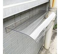 Waterproof Outdoor Door Canopy, UV Protection Awning for Porch, Terrace, Garden, 40x220cm PC Cover with Accessories, Rain Shield for Entryway and Patio