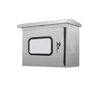 Waterproof Outdoor Electrical Enclosure with Viewing Window and Lockable Hinges for Garden and Industrial Applications