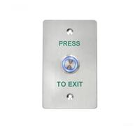 Waterproof Outdoor Exit Button for ACS Systems Push Activated Switch with Reset Function for Secure Door Release