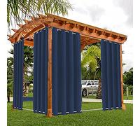 Waterproof Outdoor for Gazebo & BalconyMarine Blue 264x183cm Loop Top & Bottom Perfect for Patio Shade & Beach House Decor