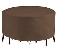 Waterproof Outdoor Furniture Cover 95x55in - Heavy Duty Round Table Cover for Garden Patio 420D Oxford Fabric Windproof & UV Resistant Seasons