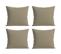 Waterproof Outdoor Garden Cushion Covers Patio Cushion Cover Cases Square Pack Of 4 Beige 45Cm X 45Cm