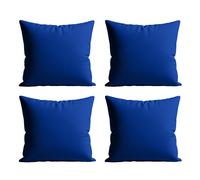 Waterproof Outdoor Garden Cushion Covers Patio Cushion Cover Cases Square Pack Of 4 Snug City Blue 60cm x 60cm