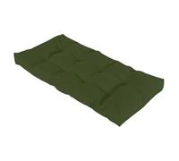Waterproof Outdoor/Indoor Bench Cushion 150x40x10 cm 10 cm Thick Ties Included Dark Green Swing Seat Pad for Garden Furniture Fits 122/100/106/91 cm