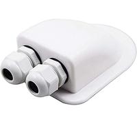 Waterproof Outdoor Roof Wire Entry Gland Box Solar Panel Cable Kits for Motorhome Caravan Boat, Double Cable Entry Junction Box
