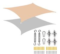 Waterproof Outdoor Shade Sail Rectangular Sunshade Canopy for Garden & Terrace UV Protection Awning 5x7m Tenda Parasole Esterno - Perfect for Patio & Backyard.