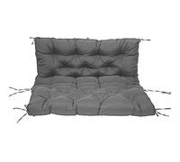 Waterproof Outdoor Sofa Cushions with Backrest 3 Seater Replacement Pads Soft Patio Furniture Cushions Dark Gray 100 x 100 x 10 cm Perfect for Comfort and Style.