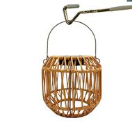 Waterproof Outdoor Solar Lanterns | Decorative Waterproof Artificial Rattan Lamp, Solar Powered Lantern, for Camping, Patio, Outdoor, Garden, Porch, Wall, and Back Garden