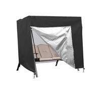 Waterproof Outdoor Swing Cover Windproof & UV Resistant Fits 2 or 3 Seater Porch Swing Hammock Glider ChairBlack 88x60x72in Protect