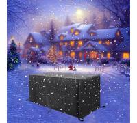 Waterproof Outdoor Table Cover 120x60x75cm Garden Furniture Covers | 420D Oxford Fabric Patio Table Cover Protection from cold Windproof Anti-UV Outdoor Rattan Sofa Table and Chair Protect Cover