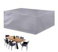Waterproof Outdoor Table Cover 190x117x61 cm - Heavy-Duty Winter Protection for Patio Furniture UV-Resistant Windproof & Breathable Garden Protector Cover