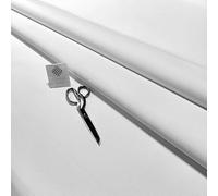 Waterproof Outdoor Upholstery Fabric - 600D PVC Coated Polyester - 148cm Wide - Hard Wearing Material for Campervan, Garden Seating - Sold by The Metre (White)