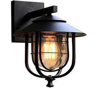 Waterproof Outdoor Wall Lamp - Aluminum & Glass Sconce for Garden, Patio, Villa, and Community Lighting - Stylish Landscape Fixture for Exterior Use