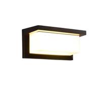 Waterproof Outdoor Wall Light LED Wall Sconce Creative Black Wall Lamp Post-Modern Exterior Wall Light Energy-Saving Exterior Light Fixtures Anti-Glare Wall Lighting for House Yard Hallway