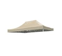 Waterproof Oxford Canopy Replacement Cover with UV Protection for Camping Pool and Grill - Khaki 3x4.5m Sunshade and Rainproof Shelter (Top Only)
