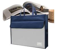 Waterproof Oxford Handle Document Bag - Briefcase For Carrying File, Paper And Folders Handler | Portable Zipper Storage Business Meetings Offices, Secure Organizer Important Documents Contra