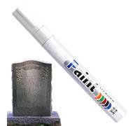 Waterproof Paint Marker, Fast Drying Strong Coverage, Memorial Stone Repair, Oil Based Pen with Outdoor Feature, Marker Functional Design, Cemetery Supplies for Granite, Marble, Inscriptions, 25g