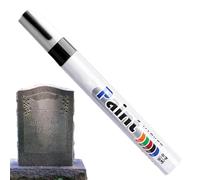 Waterproof Paint Marker, Fast Drying Strong Coverage, Memorial Stone Repair, Oil Based Pen with Outdoor Feature, Marker Functional Design, Cemetery Supplies for Granite, Marble, Inscriptions, 25g