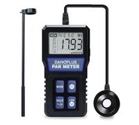 Waterproof PAR Meter for Reef Tank - IP68 Quantum Sensor PPFD Meter for Aquarium, Full-Spectrum 400-700nm Marine Light Detector with Data Logger, 79" Cable & Telescopic Pole