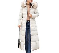 Waterproof Parka Jacket New Style Trendy Coat Women Winter Jacket Cotton Padded Warm Maxi Puffer Coat Lady Long Coats Parka Jacket-White_Asian Size Xxxl