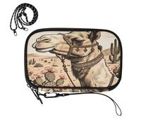 waterproof passport holder for travel Vintage Boho Camel Cactus