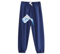 Waterproof Patient Care Pants, Lightweight TPU Leak Proof Patient Care Trousers Suitable for Bedridden Patients, Elderly People and People with Limited Mobility(Long Blue,XL)