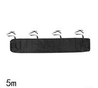 Waterproof Patio Awning Storage Bag for 4.5m Manual Awnings - 300D Oxford Cloth Dust & Weather Cover with Tie Cords, Green(Black 5m)