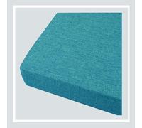 Waterproof Patio Bench Cushion Non Slip Outdoor Chair Pad Original Linen Seat Cushion for Garden Swing Bay Window Sofa Indoor Outdoor Use 19.7"x19.7"x3.9" Blue