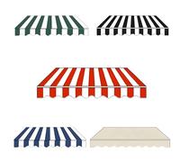 Waterproof Patio Canopy Replacement Cover 13x9ft, Durable Outdoor Cloth for Windows & Doors, Red & White Polyester, Fits 6.5x5ft, 8x6.5ft, 10x5ft, 13x8ft