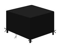Waterproof Patio Cover 50x50x29inch Oxford Outdoor Furniture Protector Weatherproof Dust & Moisture Resistant Easy Installation Tension Band for Garden Use