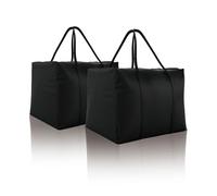 Waterproof Patio Cushion Storage Bag - 81 × 81 × 61 cm Heavy Duty 600D Oxford Outdoor Cushion Organizer, Dustproof & UV Protection with Upgraded Fabric & Reinforced Zipper, 2 Pack