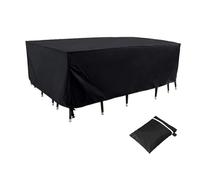 Waterproof Patio Furniture Cover For Outdoor Sectional Sofa Sets, Heavy-Duty Adjustable Windproof Design For Deck, Lawn Backyard Protection(325cm*208cm*58cm)