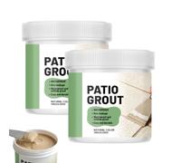 Waterproof Patio Grout Filler, Patio Grouting Brush in, Waterproof Tile Grout Filler, Brush in Patio Grout for Paving Patios & Block Pavin, Self Setting All Weather Application, Ready Mixed (2PC)