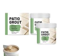 Waterproof Patio Grout Filler, Patio Grouting Brush in, Waterproof Tile Grout Filler, Instant Tile Grout Repair Paste, Brush in Patio Grout for Paving Patios and Block Pavin, Ready Mixed (2PC)