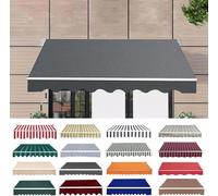 Waterproof Patio r Replacement (22.9x9.8ft) for 2.0m5m Aws Weatherproof Fabric with ValanceDurable Outdoor Shade Solution