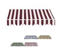 Waterproof Patio Sun Shade Canopy 13x10ft Manual Retractable Nylon Fabric Replacement Cover for Outdoor Use Red Polyester Cloth (11.5x8ft/3.5x2.5m)