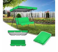 Waterproof Patio Swing Canopy & Cush Replacement Set for 2/3-Seater Outdoor Chairs | Weather-Resistant Cover for Porch Swing and Garden Fur