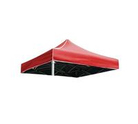 Waterproof Pavilion Cover 2.5 * 2.5m Red Canopy Tent Top UV Protection Rain-Resistant Tear-Resistant Ideal for Outdoor Beach Garden Camping Use