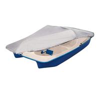 Waterproof Pedal Boat Cover - Universal Fit for 3/5 Person Fishing Paddle Boats Anti-UV Dusoof Protection Includes 3 Windproof Straps Gray 286x200cm