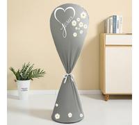 Waterproof Pedestal Fan Cover with All Inclusive Dust Protection, Child Proof Anti Pinch Design, Washable PEVA Material, Elastic Band for 360 Degree Coverage (D)