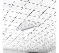 Waterproof Peel and Stick PVC Ceiling Tiles - Self-Adhesive Decorative Panels for Easy DIY Home & Bathroom Renovation - Quick Install Modern Upgrade