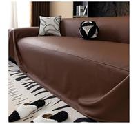 Waterproof Pet Couch Cover PU Leather L-Shape Sofa Protector Dog-Friendly Slipcover Brown Furniture Shield 180x420cm (71x165in) - Durable & Stylish