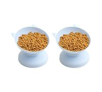 Waterproof Pet Food Bowl Travel Friendly Inclined Plastic Water Container Food and Water Compact Pet Feeding Bowl