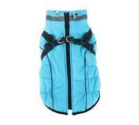 Waterproof Pet Jacket With Harness Winter Warm Dog Clothes for Small Large Dogs Labrador Coat Chihuahua French Bulldog Outfits