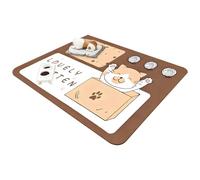Waterproof Pet Mat for Floor, Non-slip Pet Mats, Absorbent Urine Pads for Puppy and Kitten Training and Food Bowls