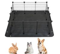 Waterproof Pet Playpen Mat 150x100cm, Extra Thick PVC Guinea Pig Cage Liner Tarp Bottom Reusable Base, Snap Edges Easy Clean Waterproof Floor Mat for Puppy, Bunny, Cat, Ferrets and Small Animals