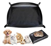 Waterproof Pet Playpen Mat 59"x39"(150x100cm) - Guinea Pig Cage Liner Tarp Bottom Reusable Extra Thick PVC Base for Rabbit Hutch, C&C Cages, Playpens | Mess Containment, Snap Edges, Indoor/Outdoor